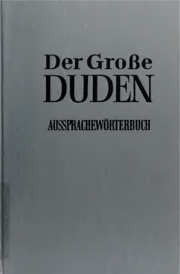 خرید و دانلود نسخه کامل کتاب Der große Duden. Band 6. Aussprachewörterbuch