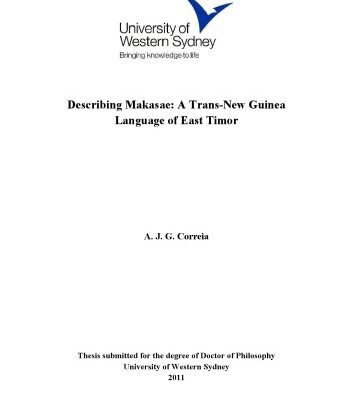 خرید و دانلود نسخه کامل کتاب Describing Makasae: A Trans-New Guinea Language of East Timor