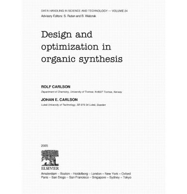 خرید و دانلود نسخه کامل کتاب Design and optimization in organic synthesis