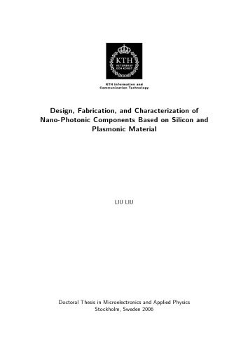 خرید و دانلود نسخه کامل کتاب Design, fabrication and characterization of nano-photonic components based on silicon and plasmonic material_68b44aa9d179f.jpeg خرید و دانلود نسخه کامل کتاب Design, fabrication and characterization of nano-photonic components based on silicon and plasmonic material