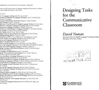 خرید و دانلود نسخه کامل کتاب Designing Tasks for the Communicative Classroom
