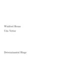 خرید و دانلود نسخه کامل کتاب Determinantal Rings