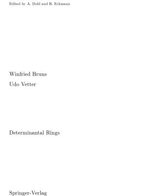 خرید و دانلود نسخه کامل کتاب Determinantal Rings