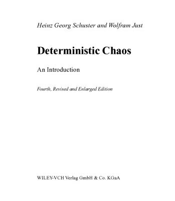 خرید و دانلود نسخه کامل کتاب Deterministic Chaos. An Introduction
