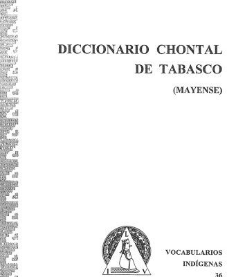 خرید و دانلود نسخه کامل کتاب Diccionario chontal de Tabasco