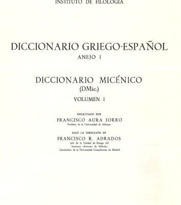 خرید و دانلود نسخه کامل کتاب Diccionario micénico Vol. 1