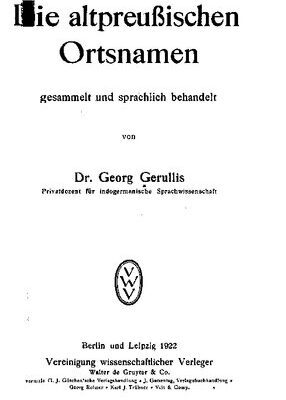 خرید و دانلود نسخه کامل کتاب Die altpreussischen Ortsnamen