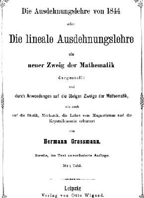 خرید و دانلود نسخه کامل کتاب Die Ausdehnungslehre von 1844: die lineale Ausdehnungslehre
