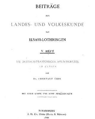 خرید و دانلود نسخه کامل کتاب Die deutsch-französische Sprachgrenze im Elsass