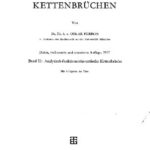 خرید و دانلود نسخه کامل کتاب Die Lehre von den Kettenbruechen