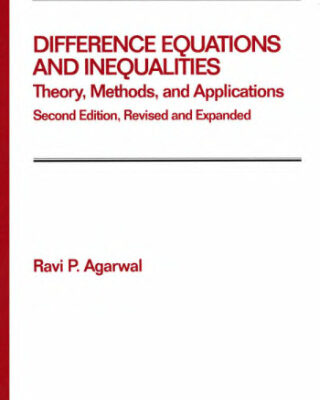 خرید و دانلود نسخه کامل کتاب Difference equations and inequalities: theory, methods, and applications