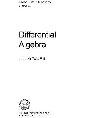خرید و دانلود نسخه کامل کتاب Differential Algebra Ritt