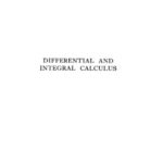 خرید و دانلود نسخه کامل کتاب DIFFERENTIAL AND INTEGRAL CALCULUS