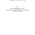 خرید و دانلود نسخه کامل کتاب Differential Equations, 1937
