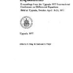 خرید و دانلود نسخه کامل کتاب Differential Equations: Proceedings from the Uppsala 1977 International Conference on Differential Equations Held at Uppsala, Sweden, April 18–23, 1977