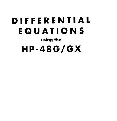 خرید و دانلود نسخه کامل کتاب Differential equations using the HP-48G