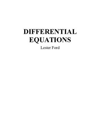 خرید و دانلود نسخه کامل کتاب Differential Equations