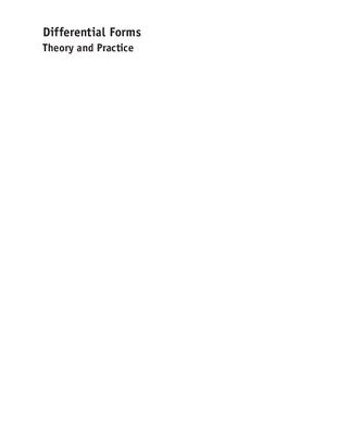 خرید و دانلود نسخه کامل کتاب Differential Forms: Theory and Practice