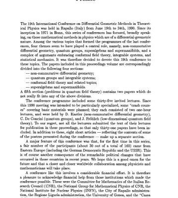 خرید و دانلود نسخه کامل کتاب Differential Geometric Methods in Theoretical Physics: Proceedings of the 19th International Conference Held in Rapallo, Italy 19–24 June 1990