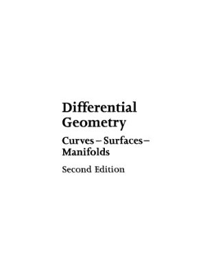خرید و دانلود نسخه کامل کتاب Differential geometry: curves – surfaces – manifolds