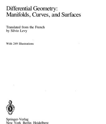 خرید و دانلود نسخه کامل کتاب Differential Geometry: Manifolds, Curves, and Surfaces