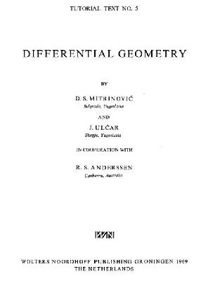 خرید و دانلود نسخه کامل کتاب Differential geometry (problem book, Tutorial Text 5)