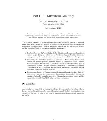 خرید و دانلود نسخه کامل کتاب Differential Geometry