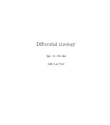 خرید و دانلود نسخه کامل کتاب differential topology
