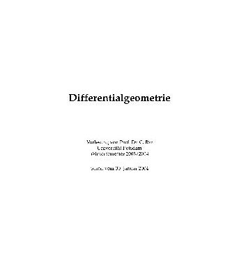خرید و دانلود نسخه کامل کتاب Differentialgeometrie 010