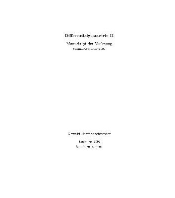 خرید و دانلود نسخه کامل کتاب Differentialgeometrie II 002