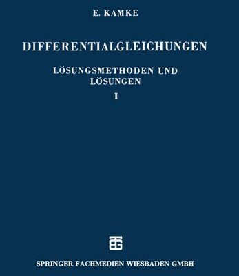 خرید و دانلود نسخه کامل کتاب Differentialgleichungen – Lösungsmethoden und Lösungen I