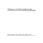 خرید و دانلود نسخه کامل کتاب Differenzen und Differentialgleichungen 001