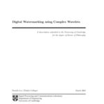 خرید و دانلود نسخه کامل کتاب Digital Watermarking using Complex Wavelets