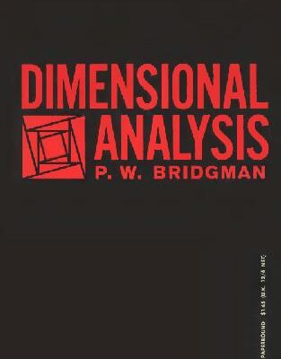 خرید و دانلود نسخه کامل کتاب Dimensional Analysis