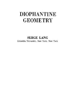 خرید و دانلود نسخه کامل کتاب Diophantine geometry