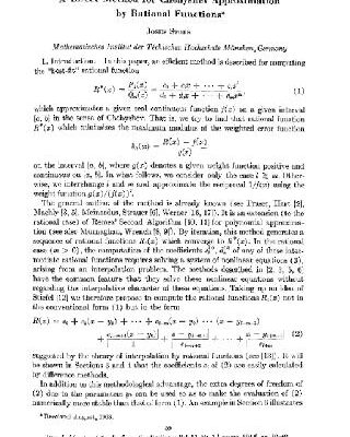 خرید و دانلود نسخه کامل کتاب Direct Chebyshev approximations by rational functions