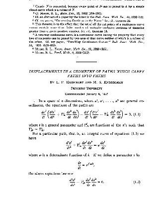 خرید و دانلود نسخه کامل کتاب Displacements in a Geometry of Paths Which Carry Paths into Paths