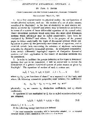 خرید و دانلود نسخه کامل کتاب Dissipative Dynamical Systems I