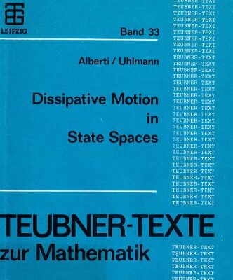 خرید و دانلود نسخه کامل کتاب Dissipative motion in state spaces
