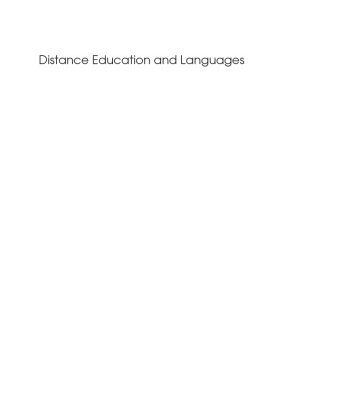 خرید و دانلود نسخه کامل کتاب Distance Education And Languages: Evolution And Change (New Perspectives on Language and Education)