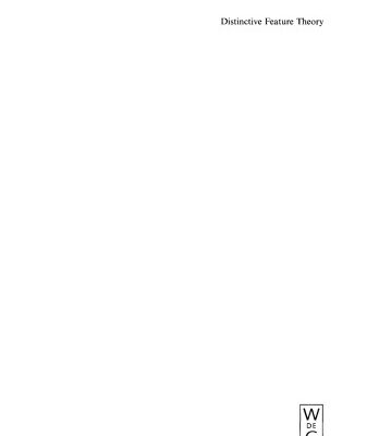 خرید و دانلود نسخه کامل کتاب Distinctive Feature Theory