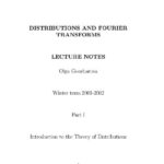 خرید و دانلود نسخه کامل کتاب Distriburions And Fourier Transforms. Lectures Notes. Winter term 2001-2002