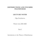 خرید و دانلود نسخه کامل کتاب Distriburions And Fourier Transforms. Lectures Notes. Winter term 2001-2002