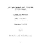 خرید و دانلود نسخه کامل کتاب Distributions and Fourier Transforms. Lectures Notes. Winter term 2001-2002. Part II