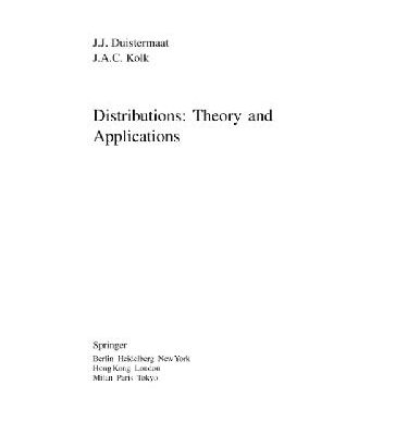 خرید و دانلود نسخه کامل کتاب Distributions: theory and applications