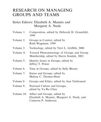 خرید و دانلود نسخه کامل کتاب Diversity and Groups (Research on Managing Groups and Teams Volume 11)