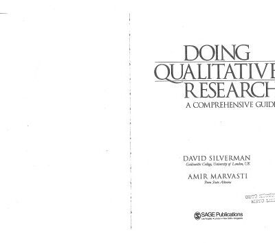 خرید و دانلود نسخه کامل کتاب Doing Qualitative Research: A Comprehensive Guide