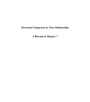 خرید و دانلود نسخه کامل کتاب Downward comparison in close relationships: a blessing in disguise?