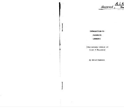 خرید و دانلود نسخه کامل کتاب Draft notes on algebraic geometry