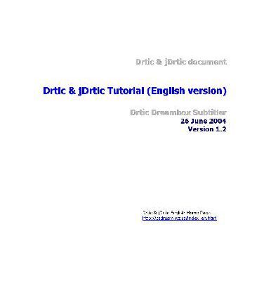 خرید و دانلود نسخه کامل کتاب Drtic – English Tutorial by Pingu v1.2